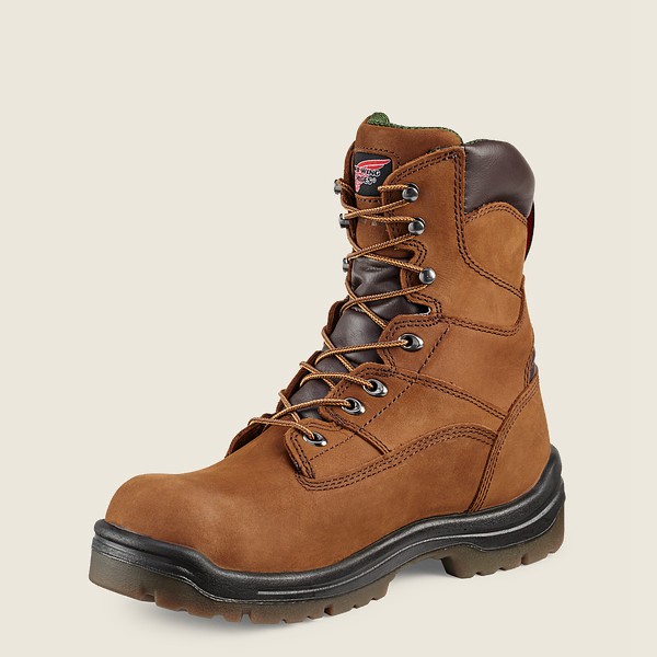 Botas de Seguridad Red Wing Hombre Marrom - King Toe® - 8-Inch Waterproof Toe - 358-BJWGER